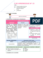 SESIÓN DE APRENDIZAJE 15 Qué Es La Eucaristía