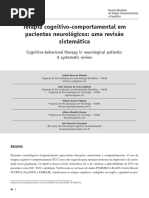 Terapia Cognitivo Comportamental em Pacientes Neurologicos Uma Revisao Sistematica