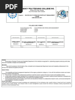 Syllabus (Crowd and Crisis Management)