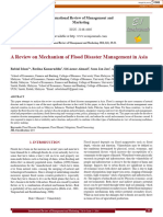 A Review On Mechanism of Flood Disaster Management in Asia