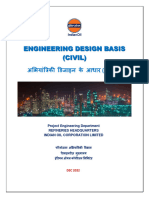 Refinery-Engineering Design Basis For Civil-IOCL-2022