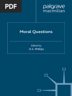 (Swansea Studies in Philosophy) D. Z. Phillips (Eds.) - Moral Questions - by Rush Rhees-Palgrave Macmillan UK (1999)