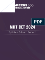 MHT CET 2024 Syllabus Exam Pattern