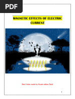 Magnetic Effects of Electric Current