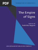 (Foundations of Semiotics 8) Ikegami, Yoshihiko (Editor) - The Empire of Signs. Semiotic Essays On Japanese Culture. Foundations of Semiotics-John Benjamins Publishing Company (1991)