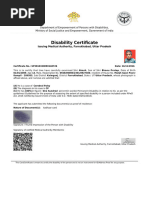 Disability Certificate