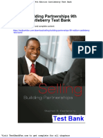 Selling Building Partnerships 9th Edition Castleberry Test Bank