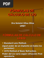 fORMULAS DE LIO