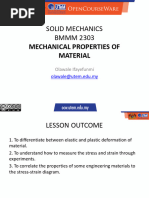 Week 3 - Mechanical Properties of Materials - ULearn