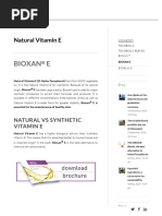 Bioxan E - Natural Vitamin E For Cosmetics and Personal Care