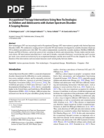 Occupational Therapy Interventions Using New Technologies in Children and Adolescents With Autism Spectrum Disorder: A Scoping Review