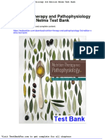 Nutrition Therapy and Pathophysiology 3rd Edition Nelms Test Bank