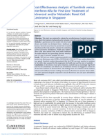 Cost Effectiveness Analysis of Sunitinib Versus Interferon Alfa For First Line Treatment of Advanced Andor Metastatic Renal Cell Carcinoma in Singapore