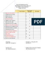 Daftar Hadir Paguyuban