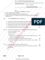 Be - Mechanical Engineering - Semester 7 - 2023 - May - Design of Mechanical System Rev 2019 C Scheme