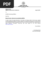 RBI Master Circular Dated 01.07.2015 - Returns To Be Submitted by NBFCs