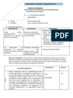 Sesion de Aprendizaje - Cuarto de Secundaria 18 de Diciembre