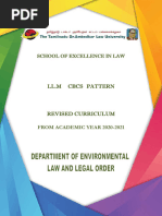 Ll.m. Syllabus - Environmental Law and Legal Order