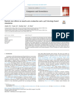 Particle size effects on small-scale avalanches and a μ (I) rheology-based simulation