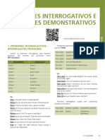 Pronomes Interrogativos e Demonstrativos