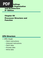 10 - Processor Structure and Function