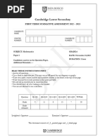 DBIS - STD 6 (2022-23) - Paper 1 - Sem 1 (Q)