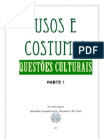 Usos e Costumes - Questões Culturais - Parte 1