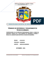 TDR - Asistente Tecnico