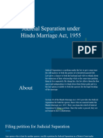 Judicial Separation Under Hindu Marriage Act, 1955