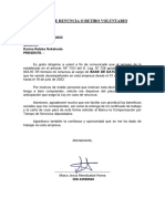 Carta Renuncia