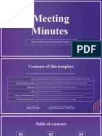 Meeting Minutes