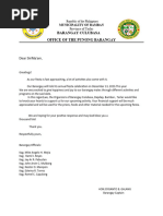 Solicitation Letter