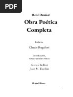 Obra Poétia Total de René Daumal - Traducción Adrian Bollini y Juan M. Dardón - Alción Editora (2014)