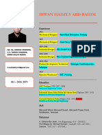IRWAN HADZLY ABD RAHIM Resume