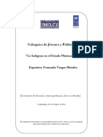 Lo Indígena en El Estado Plurinaciona - Fernando Vargas Mendez