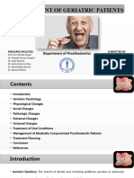 Management of Geriatric Patients