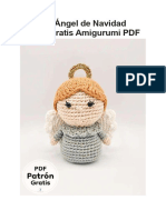 Muneco Angel de Navidad Patron Gratis Amigurumi PDF