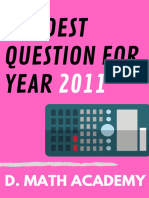 CIE IGCSE 0580 - 2011 Hardest Questions Compilation