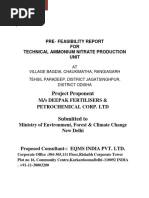 Aamonium Nitrate Production Sample Report