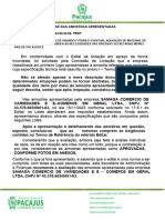 Analise de Amostras - Samaga Comercio de Variedades e e - Comerce em Geral Ldta