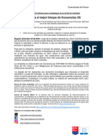 Claro Gana El Mejor Bloque de Frecuencias 5G