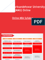 Mmu Online Mba Syllabus For Specializations