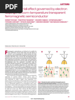 Anomalous Hall Effect Governed by Electron Doping in A Room-Temperature Transparent Ferromagnetic Semiconductor