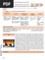 3° SEC. EDA 1 SEMANA 1 CYT EXPLICA 2023 Aquello Que Ocupa Un Lugar en El Espacio