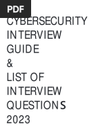 CYBERSECURITY INTERVIEW Guia