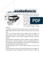 Ficha de La Desobediencia para Segundo de Primaria