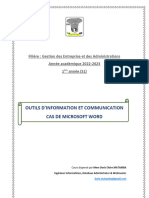 Cours GEA1 - Outils Informatiques de Communication Word - Avril2023 VF - 231208 - 075445