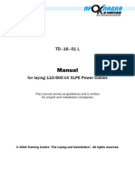 Manual For Laying 110-500 KV XLPE Power Cables