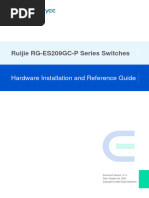 RG-ES209GC-P Series Switch Hardware Installation and Reference Guide (V1.0)