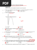 Quadratic Transformation Questions FInal